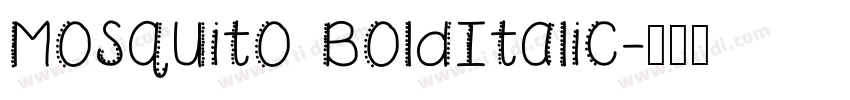 Mosquito BoldItalic字体转换